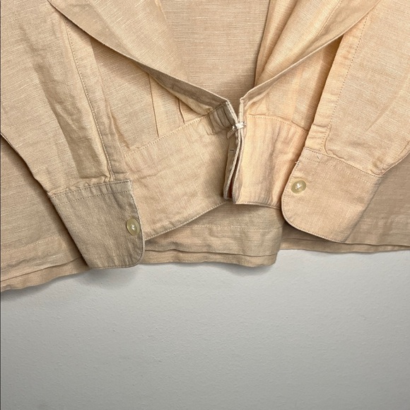 Concepts by Claiborne Beige Linen Long Sleeve Shirt - Picture 3 of 8